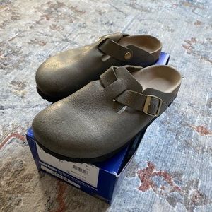 Birkenstock metallic stone gold